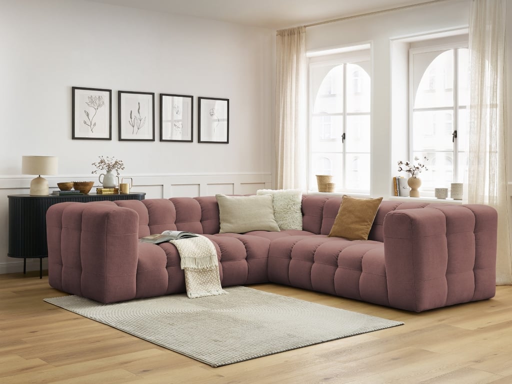 Produit similaire: Canapé d'angle réversible CLOUD rose réversible BOBOCHIC 4 places