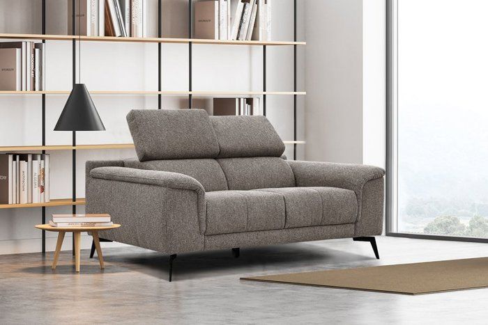 Produit similaire: Canape droit 2 places tissu taupe - Fiero