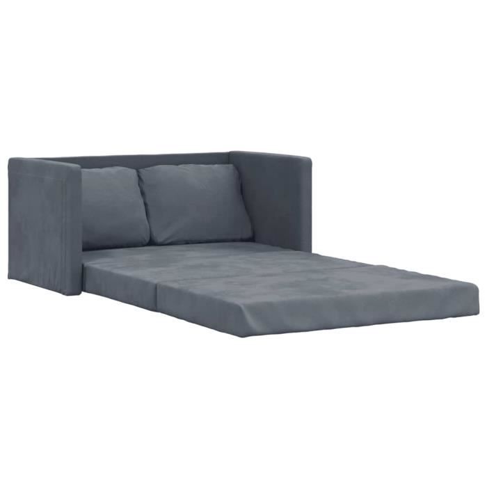 Produit similaire: Canapé-lit 2 en 1 gris foncé 122x204x55 cm velours Dilwe7314126698328