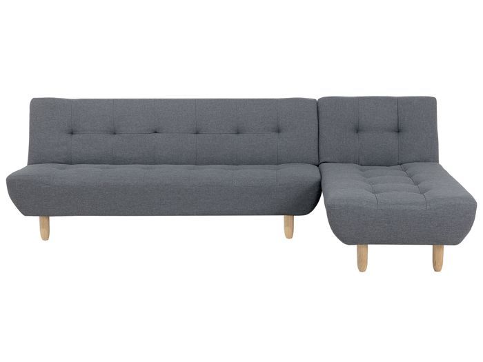 Produit similaire: Canapé angle à gauche convertible en tissu gris foncé 4 places ALSTEN