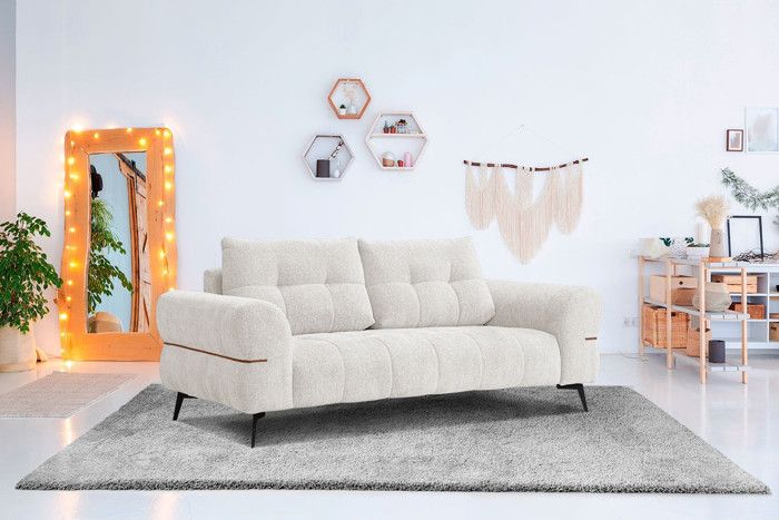 Produit similaire: Canapé 3 places XXL tissu écru - Salvini - Courtois Laville - Fixe - Ferme - Contemporain - Design