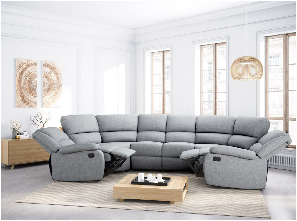 Produit similaire: RELAXXO - Canapé de Relaxation manuel Panoramique LEO 8 places en Tissu