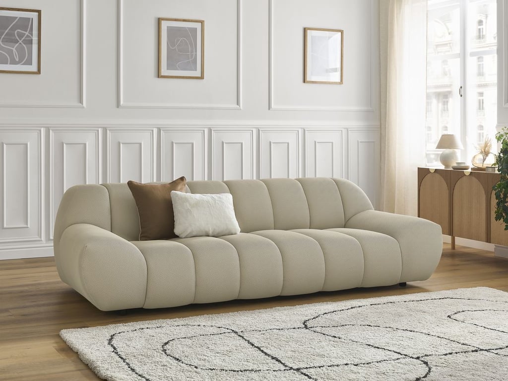 Produit similaire: Hayden canapé droit fixe 3 places tissu mesh beige