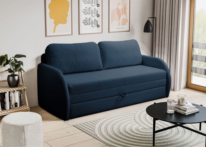 Produit similaire: Canapé convertible 3 places - DIEGO NEVE - bleu marine