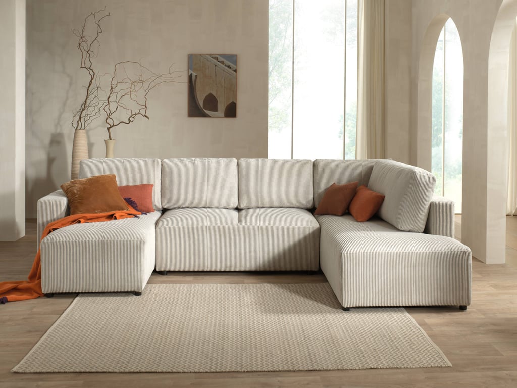 Produit similaire: livy - Canapé convertible velours côtelé Beige