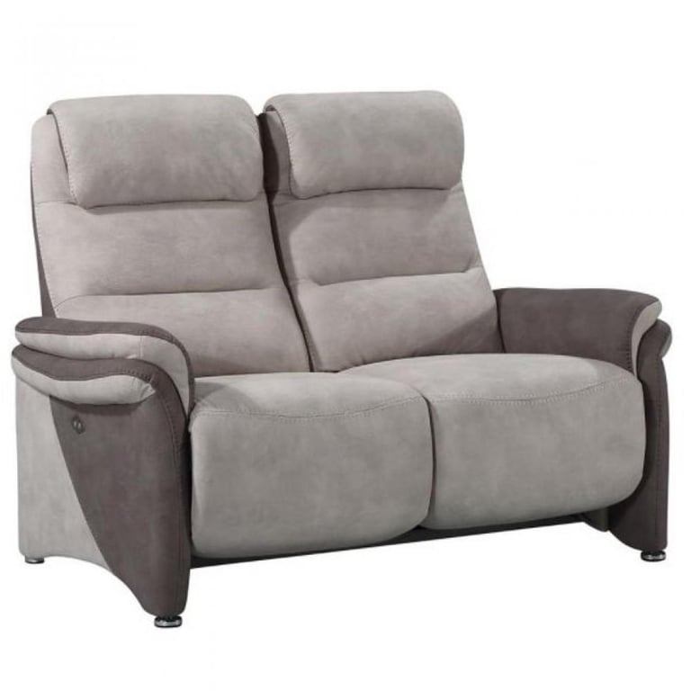 Produit similaire: Canapé fixe 2 places ZILIA Microfibre mastic / brun taupé