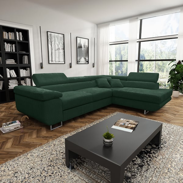 martin - Canapé relax convertible Vert