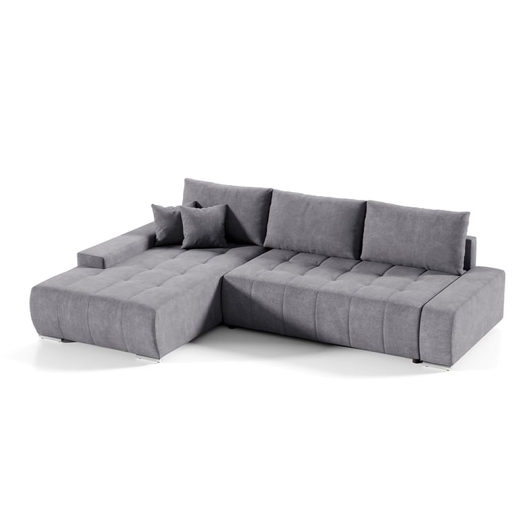 Produit similaire: Canapé d'angle convertible gauche 4 places gris foncé