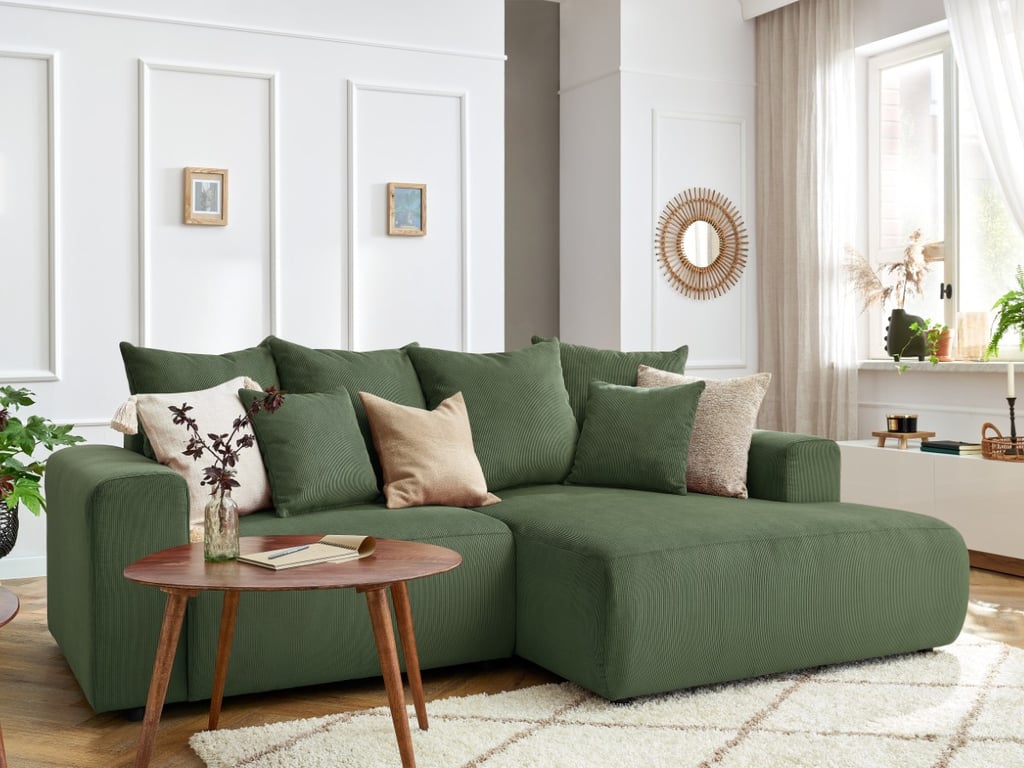 Produit similaire: Canapé d'angle fixe ENJOY Velours côtelé vert angle droit BOBOCHIC 3 places