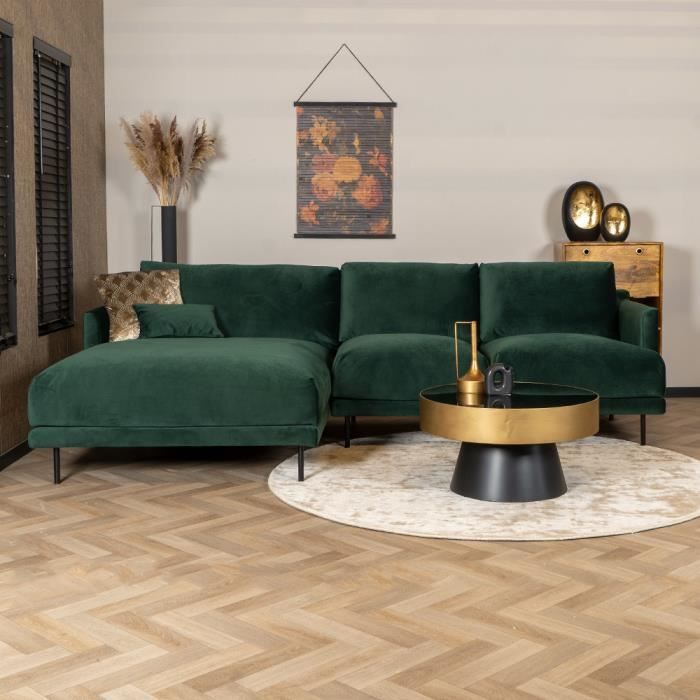Produit similaire: Canapé d'angle gauche en velours Denver vert - Livin24 - 295 cm - Elégance - Chic - 4 places - Occasionnel