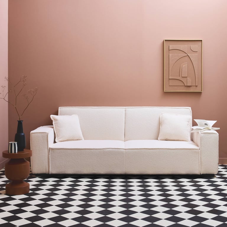 Produit similaire: Feel - Canapé convertible bouclette Blanc