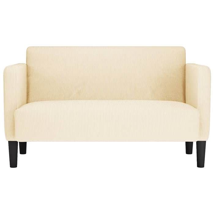 Produit similaire: Sofa droit fixe - Clic Clac Canapé causeuse crème 109 cm tissu velours côtelé CA7574373