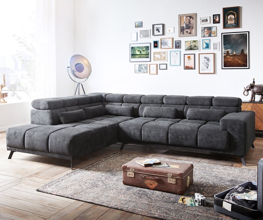 Produit similaire: Canapé Catan - Angle microfibre anthracite relax electrique