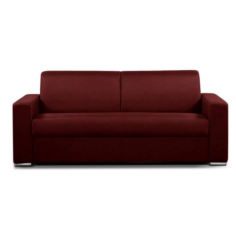 Produit similaire: Canapé convertible 2-3 places SELECT matelas 16cm sommier lattes 120cm Microfibre bordeaux