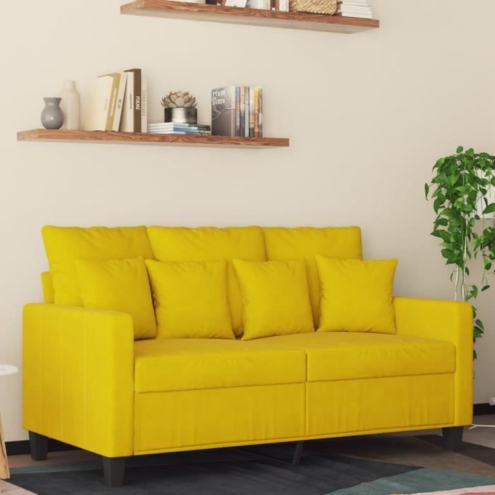 Produit similaire: Canapé salon séjour | Canapé à 2 places | Jaune 120 cm Velours 138x77x80 cm