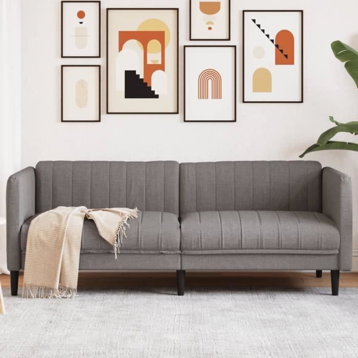 Produit similaire: Canapé salon séjour | Canapé à 3 places | taupe tissu 193x76,5x74,5 cm