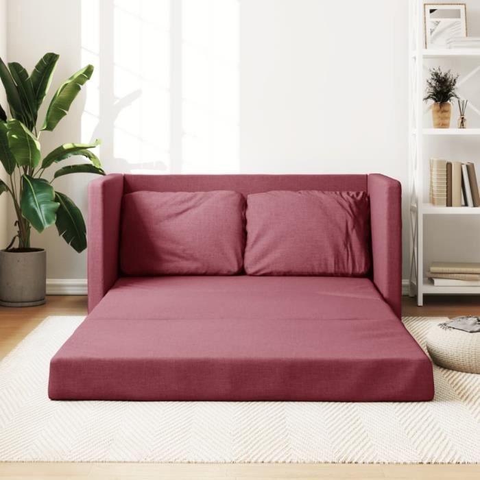 Produit similaire: Painshop Canapé-lit 2 en 1 rouge bordeaux 112x174x55 cm tissu 110054