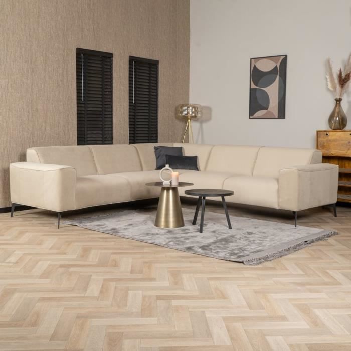 Produit similaire: Livin24  Canapé d'angle en velours Vegas beige gauche/droit