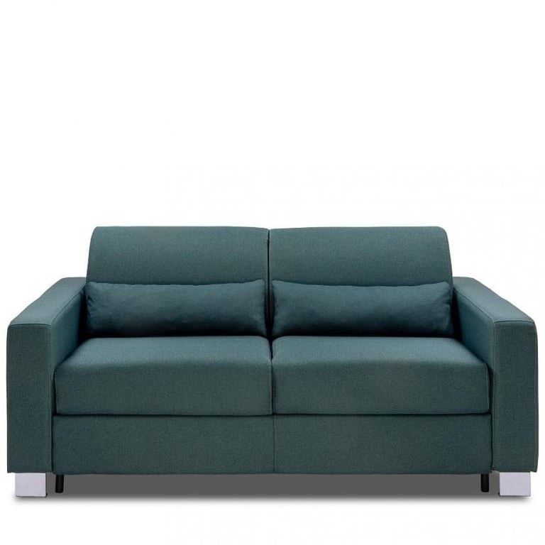 Produit similaire: Canapé 3 places DOMUS V2 convertible EXPRESS sommier lattes 140cm matelas 17 cm Tweed bleu paon