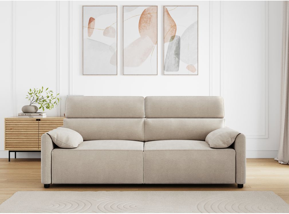 Produit similaire: Canapé droit VALENTIN avec assises coulissantes en tissu