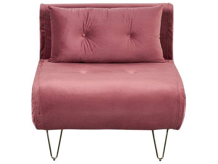 Produit similaire: Canapé convertible 1 place en velours rose VESTFOLD