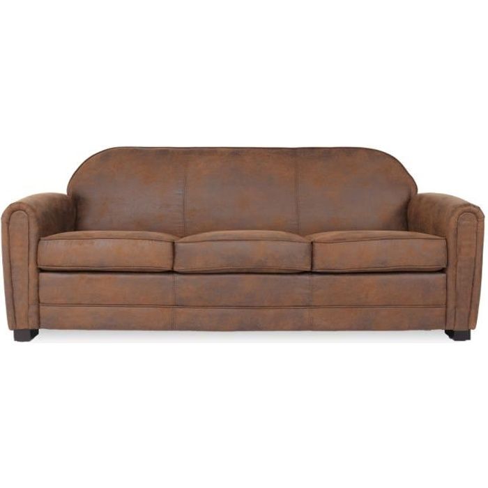 Produit similaire: Canapé club 3 places William Vintage - Marron - Microfibre