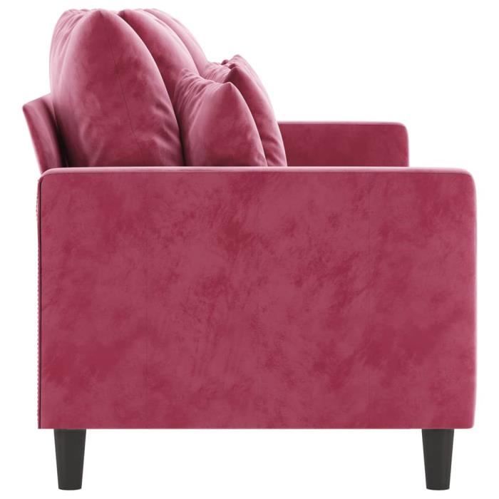 Produit similaire: Canapé à 3 places Rouge bordeaux 180 cm Velours Qqmora xY3291