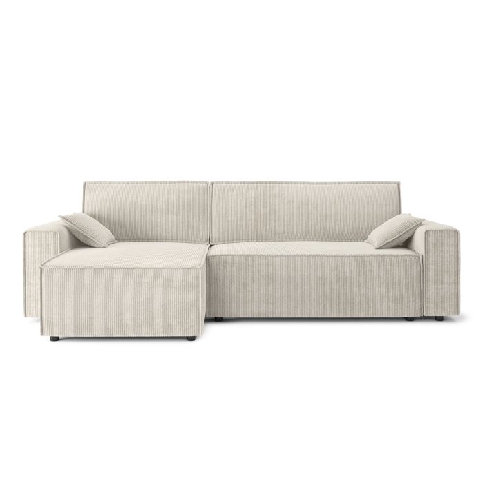 Produit similaire: Canapé d'angle réversible convertible 4 places en velours côtelé - GAUCET - DURIF - Beige