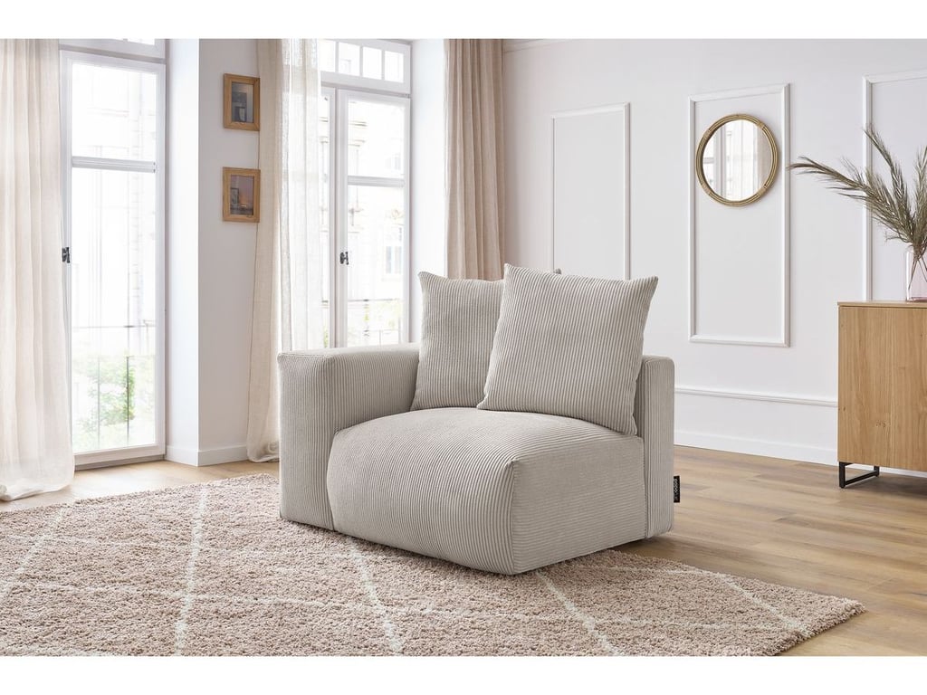 Produit similaire: Chauffeuse 1 place avec accoudoir pour canapé modulable VOLTAIRE beige angle gauche BOBOCHIC 1 places