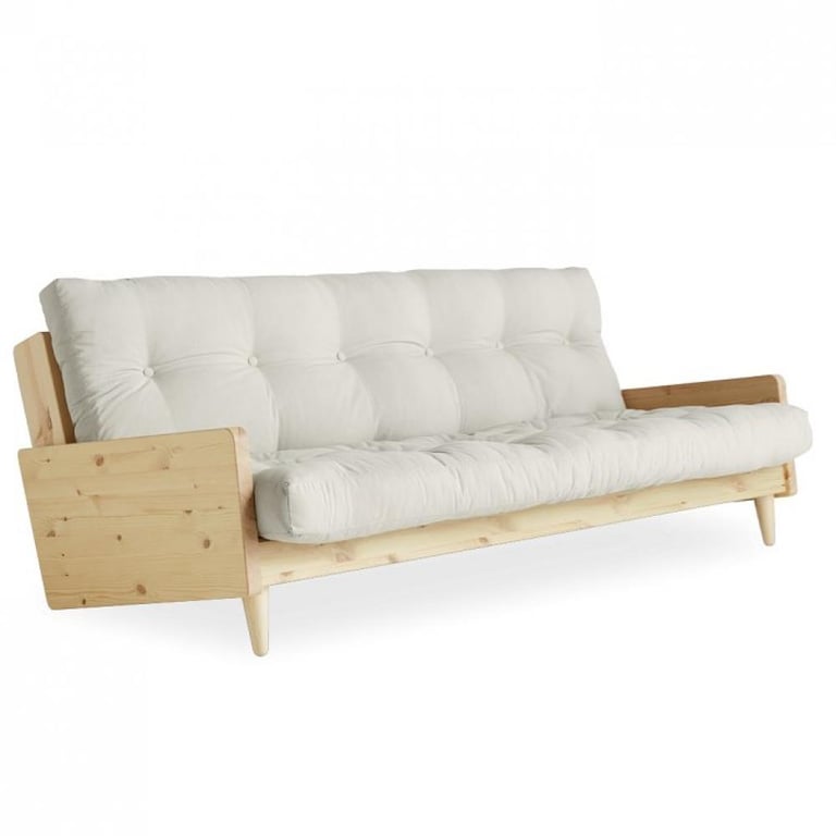 Produit similaire: Canapé 3 places convertible INDIE style scandinave futon écru couchage 130*190 cm.