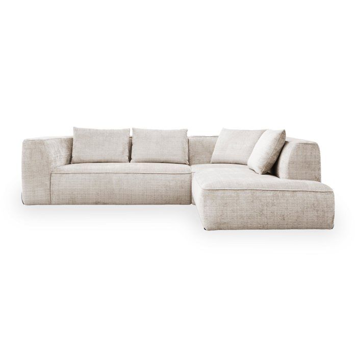 Produit similaire: ROSIE - Canapé d'angle en tissu beige - Angle droit