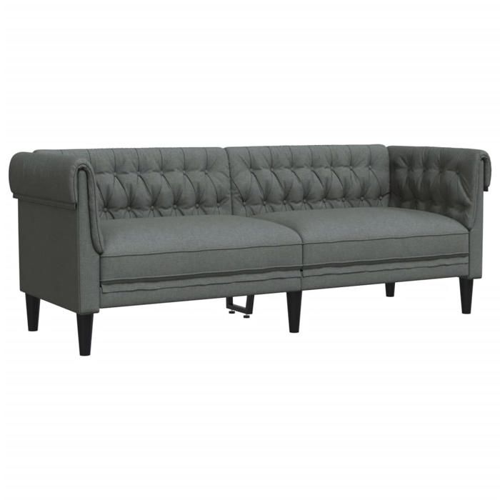 Produit similaire: UU Canapé Chesterfield,3 places,Canapé à Salon moderne gris foncé tissu,201,5x74,5x74,5 cm CHY7717808