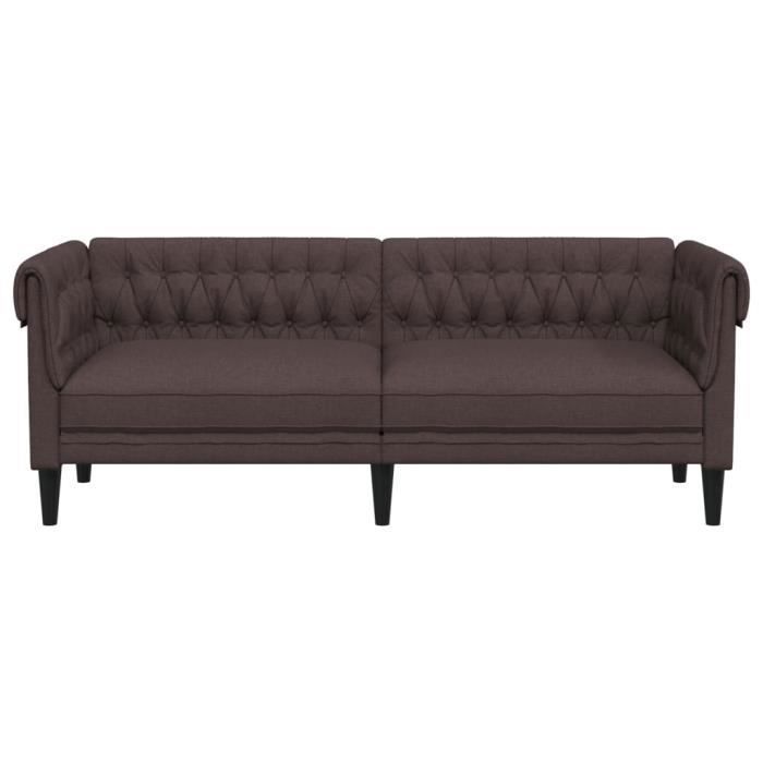 Produit similaire: Canapé Chesterfield - MOTHINESSTO - 3 places - Marron foncé - Tissu 100% polyester - Style classique