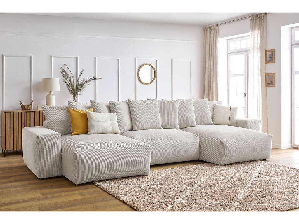 Produit similaire: Canapé panoramique convertible coffre VOLTAIRE beige panoramique BOBOCHIC 6 places