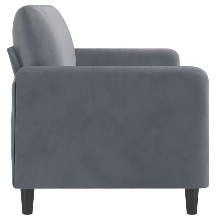 Produit similaire: Canapé à 3 places Gris foncé 180 cm Velours Qqmora xY3695