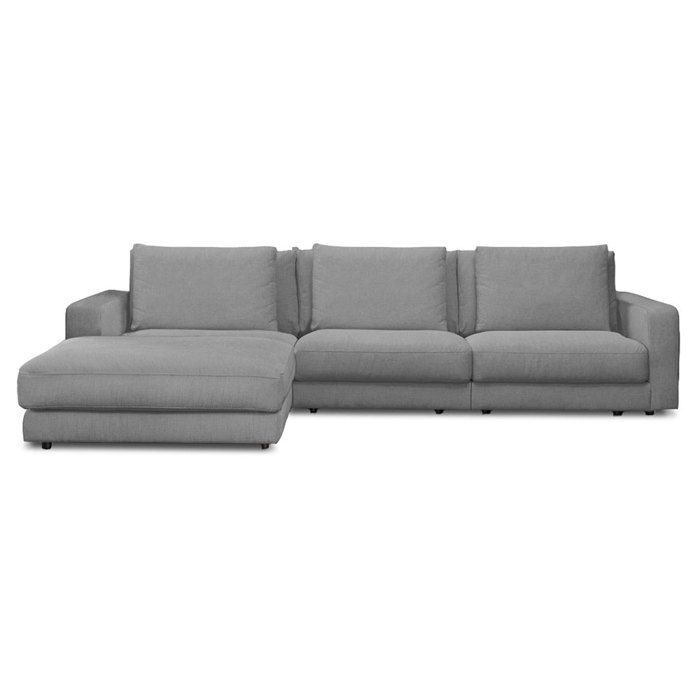 Produit similaire: Canapé Tissu Angle Gauche Gris clair Venezia 5 Places Gris Clair