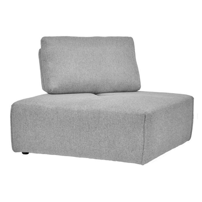 Produit similaire: Angle canapé modulable avec dossier réglable tissu gris clair - MODULO Meubletmoi