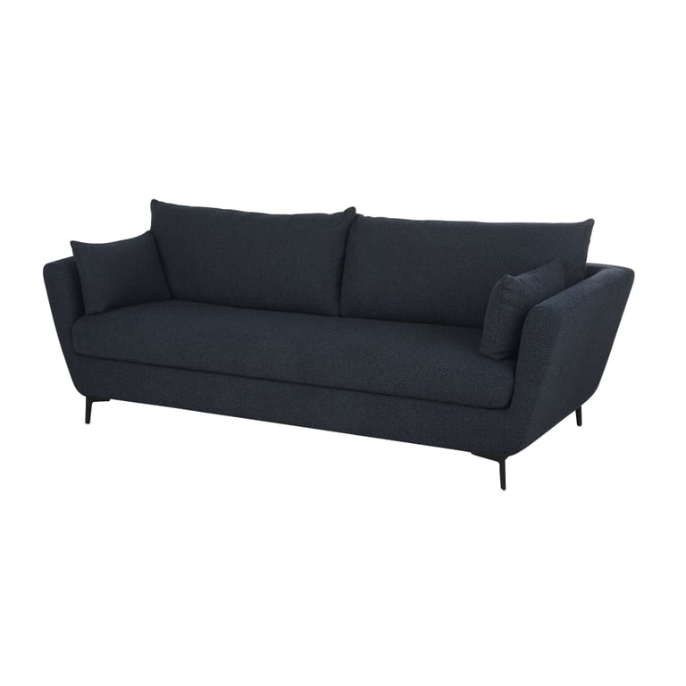 Prague - Canapé bouclette Bleu - Vue supplémentaire 3