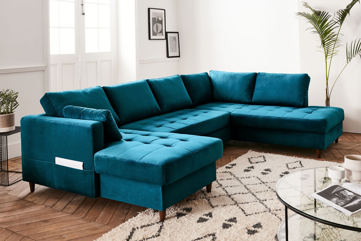 Produit similaire: anna - Canapé velours Bleu