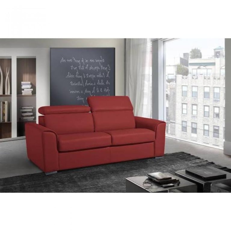 Produit similaire: Canapé IMOLA couchage convertible  velours rouge