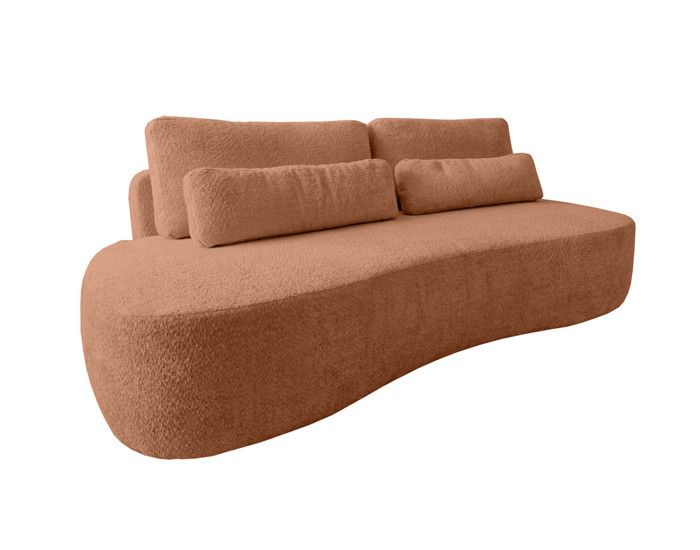 Produit similaire: Mahina - canapé droit 3 places sans accoudoirs - convertible avec coffre - en tissu bouclette - Rouille