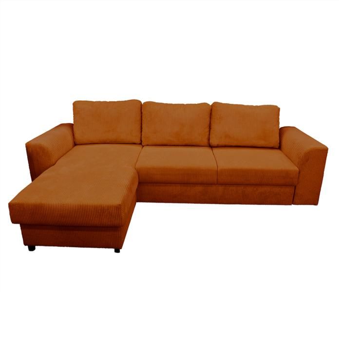 Produit similaire: Canapé d'angle réversible et convertible velours ambre Magda - Ambre