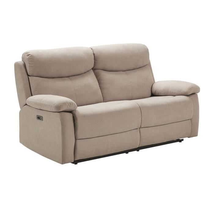 Produit similaire: TARIFA - Canapé 3 Places Relax Electrique Beige Tissu Waterproof