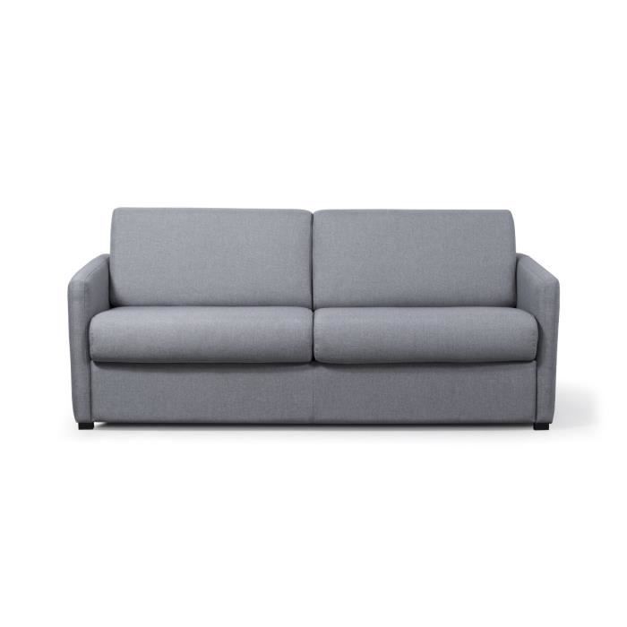 Produit similaire: Canapé Convertible 3 places AGATHE Couchage Quotidien en Tissu - Gris clair - Matelas 13cm - Couchage 160 x 190cm - LOUNGITUDE
