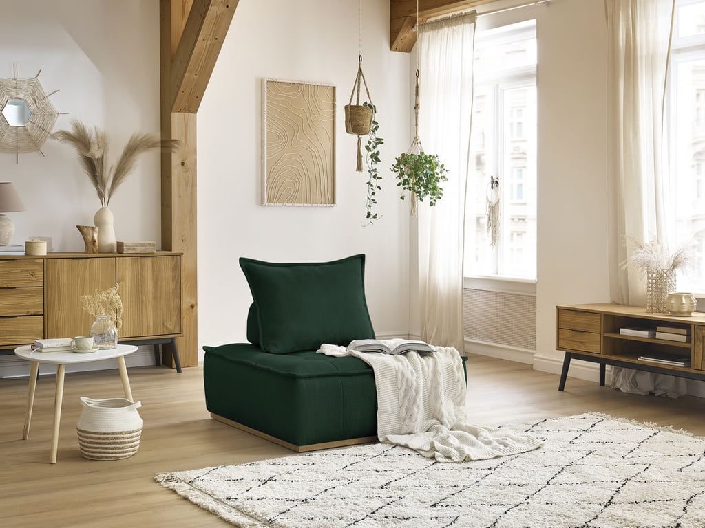 Produit similaire: Chauffeuse 1 place sans accoudoirs ELISA vert BOBOCHIC 1 places