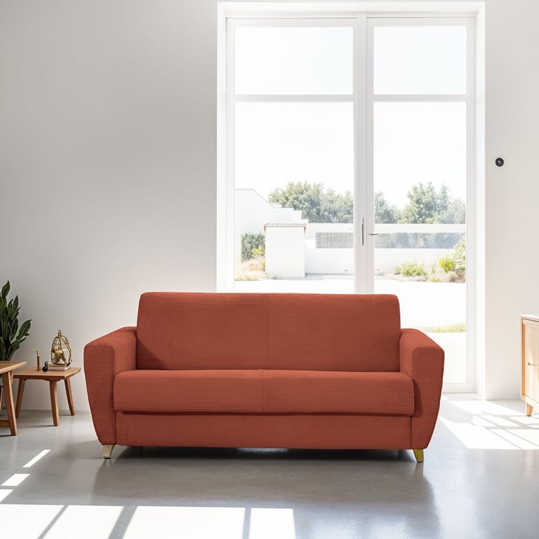 Produit similaire: Leandro - Canapé convertible velours côtelé Orange