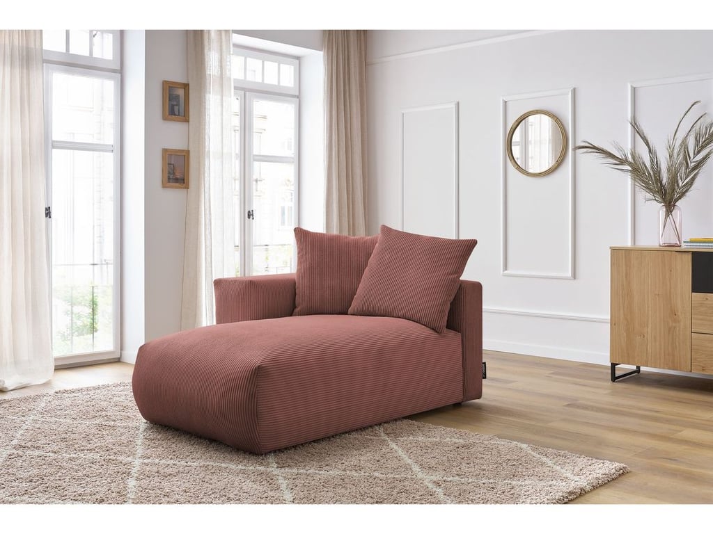 Produit similaire: Méridienne avec accoudoir pour canapé modulable VOLTAIRE rose angle gauche BOBOCHIC 1 places