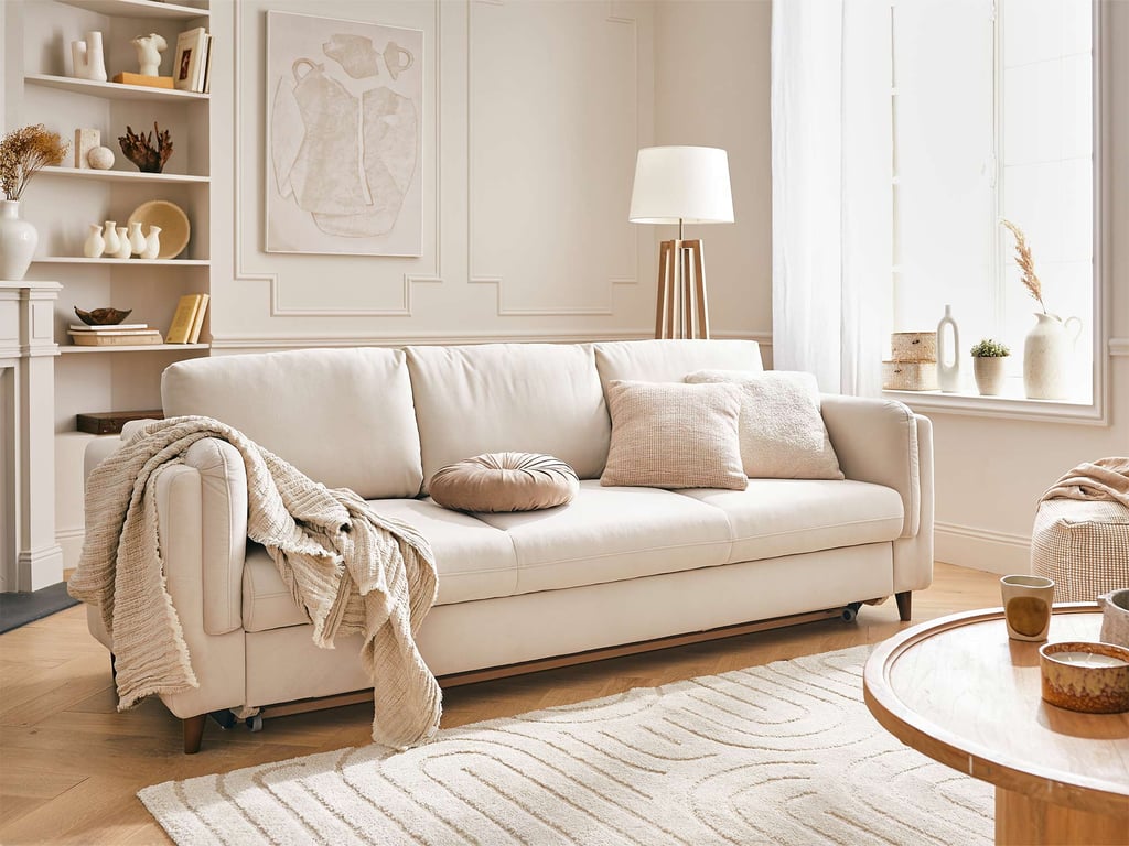 Produit similaire: brooke - Canapé convertible velours Beige