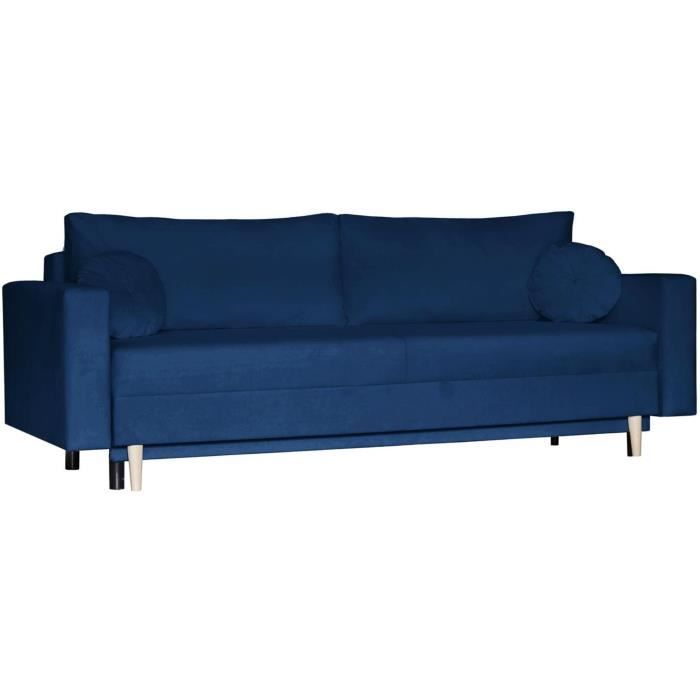 Produit similaire: Canapé 3 places pour le salon, Canapé-lit, Canapé avec fonction sommeil et espace de rangement - AMARO (Bleu marine - Trinity 30)