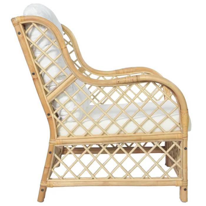 Produit similaire: Lit banquette 2 places - convertible - Canapé avec coussin Rotin naturel et lin CAL9032182